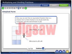 Screenshot of Jigsaw Course